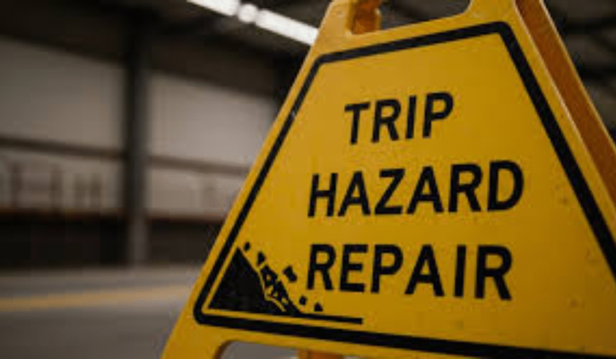 Trip hazard repair estimate